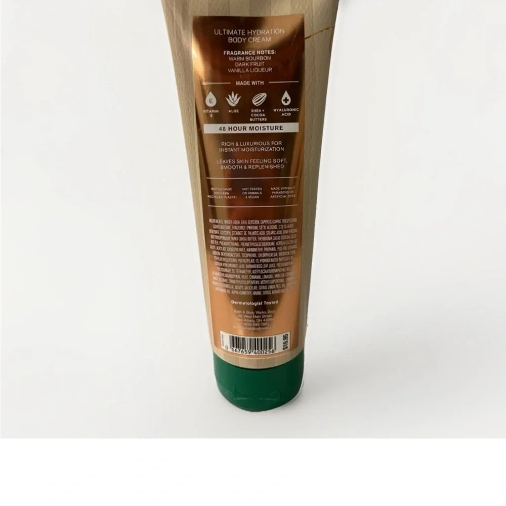 Bath & Body Works Cozy Vanilla Bourbon Body Cream 8 Oz, Set of 3, New - Picture 3 of 3
